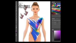 Второй урок из цикла "Эскизы купальников для художественной гимнастики в программе "Photoshop"