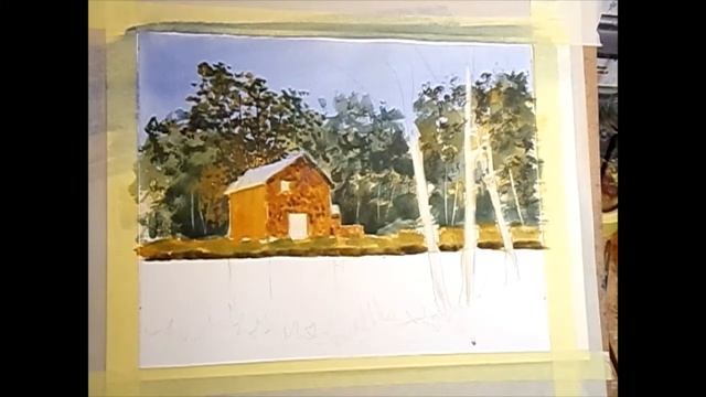 The Old Barn, A demonstration of how I painted my own version of a Charles Evans demonstration. смотреть онлайн