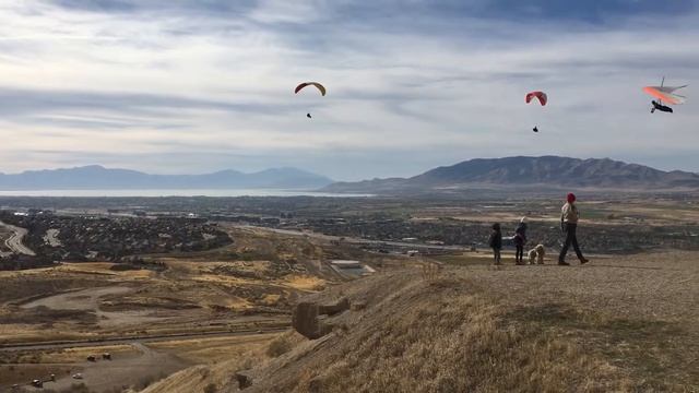 Rania's First Tandem Flight at Point Of The Mount Paragliding School Utah смотреть онлайн