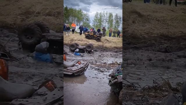 Кувырок на квадроцикле. Берегите себя! #atv #cfmoto смотреть онлайн
