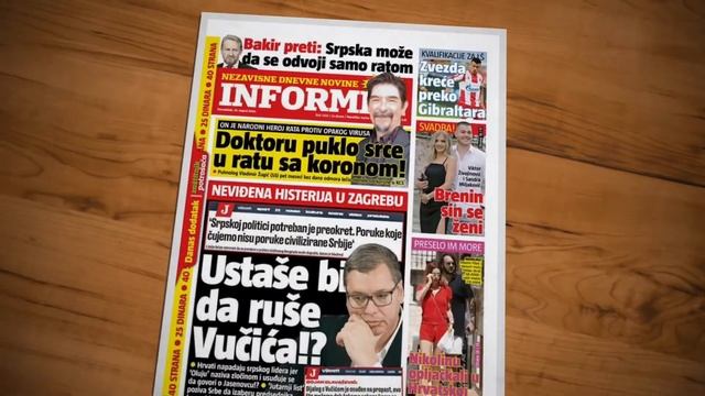 Današnja štampa 10.08.2020. Газеты по-сербский сегодня смотреть онлайн