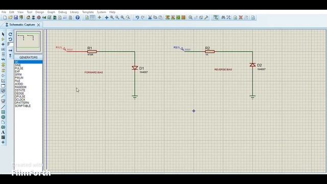 DIODE CHARACTERISTIC USING PROTEUS VSM смотреть онлайн