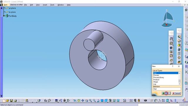 QUICK RETURN MECHANISM / CATIA TUTORIAL FOR BEGINNERS / CATIA V5 смотреть онлайн