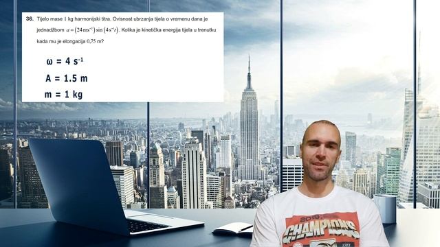 Matura 2019 (fizika) - 36.zadatak (harmonijski oscilator) смотреть онлайн