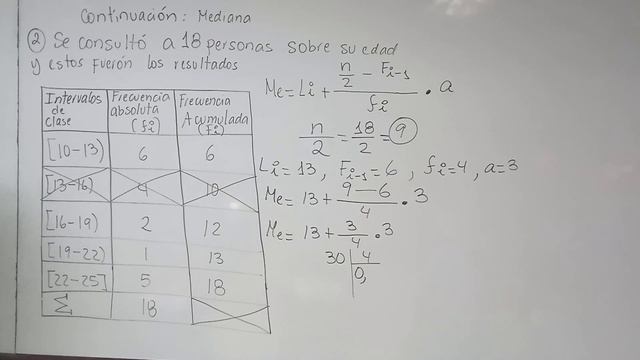 Mediana para datos agrupados. смотреть онлайн