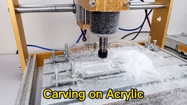 CNC 3018 Pro Plus Engraved On Wood and Metal Use 500W Spindle смотреть онлайн