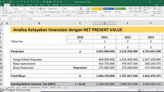 Menganalisa Kelayakan Proyek Investasi dengan Net Present Value смотреть онлайн