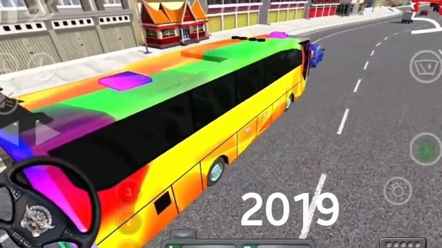 эволюция игры BUSSID 2019-2021 смотреть онлайн