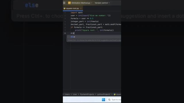 Square root in python #coding #pythontricks #learnpython #pythonlearning #pythonfullstackdevelopmen смотреть онлайн