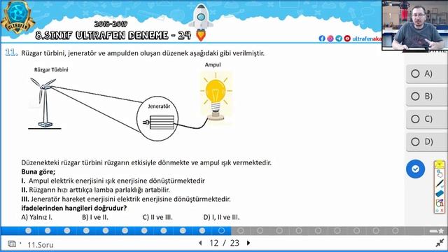 ULTRAFEN 8.Sınıf 24.Deneme soru çözümleri (2018-2019 24.Deneme) смотреть онлайн