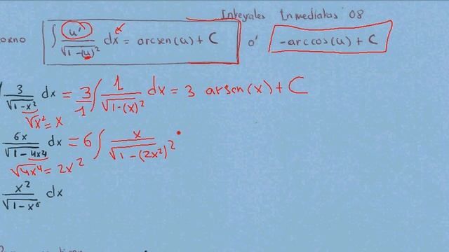 Integrales indefinidas 08 arcoseno arcocoseno смотреть онлайн