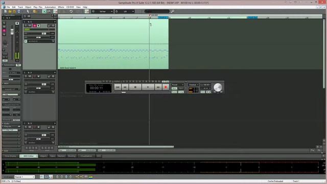 Samplitude Pro X : Slower Tempo MIDI Recording смотреть онлайн