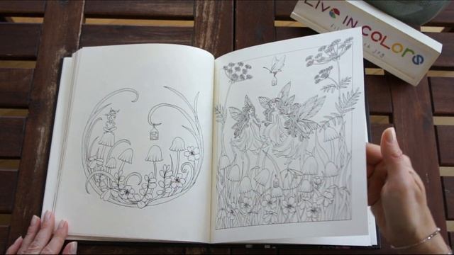 Flora coloring book by Maria Trolle - flip through смотреть онлайн