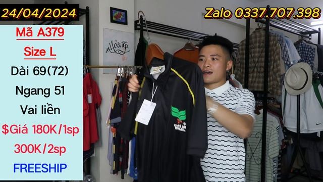 24/04/24 ||Size dưới 70kg❌ ÁO POLO HIỆU || ĐỒNG GIÁ VÀ BAO SHIP || A350 - A408 #sanhdosi смотреть онлайн
