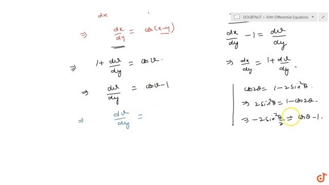Solve the following differential equation: `(dy)/(dx)cos(x-y)=1` смотреть онлайн
