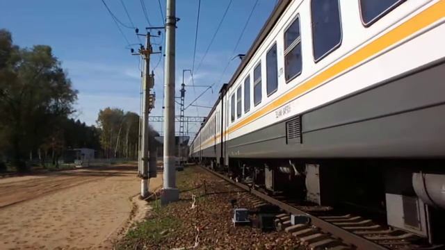 Осень в Мичуринце и встреча ЭШ2-010 и ЭД4М-0493 смотреть онлайн