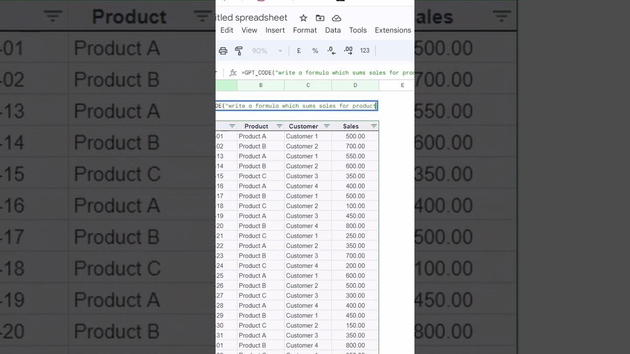 Get ChatGPT to Write Formula in Google Sheets смотреть онлайн