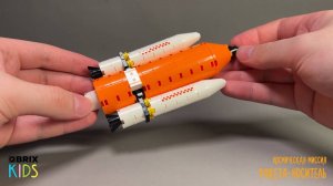 Собираем ракета-носитель из конструктора QBRIX KIDS - детские конструкторы с видеоинструкциями