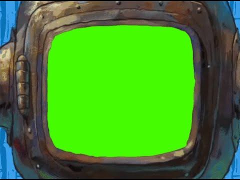 spongebob watching tv scene green screen version смотреть онлайн