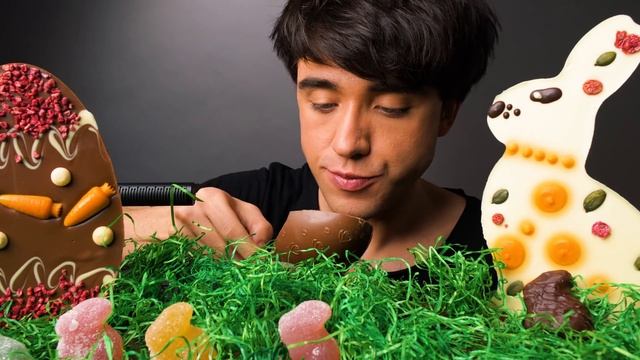 ASMR CHOCOLATE EASTER PARTY (CHOCOLATE BUNNY, EGG, JELLY) 초콜릿 리얼사운드 먹방 | McBang ASMR смотреть онлайн