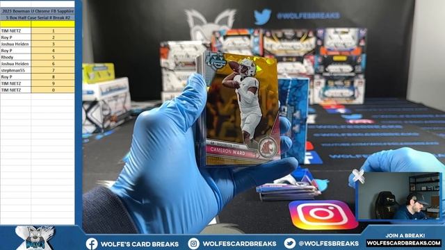 2023 Bowman Chrome University Football SAHPPIRE 5 Box Half Case Random Serial # Break #2 смотреть онлайн