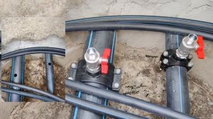 Врезка в ПНД трубу