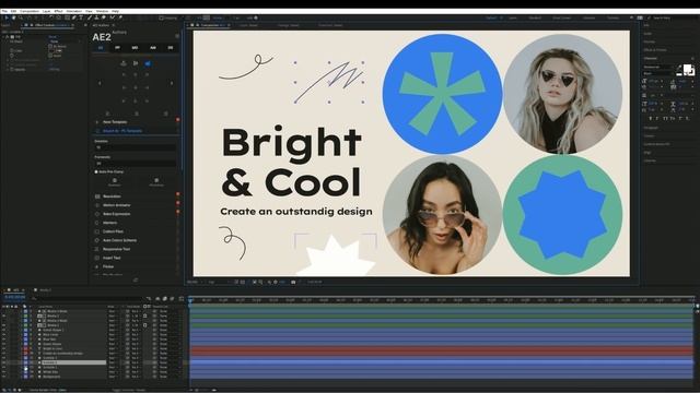 Импортирование редактируемых слоев из Illustator и Photoshop в After Effects | Расширение AE2 смотреть онлайн
