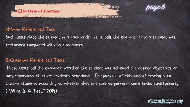 C) In term of function:1-Norm-Referenced Test: смотреть онлайн
