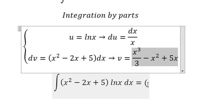 Calculus Help: Integral ∫ (x^2-2x+5) lnx dx - Integration by parts - Techniques - SOLVED!!! смотреть онлайн