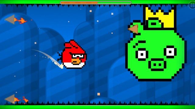 прохождение уровня Angry Birds 2 в geometry dash смотреть онлайн