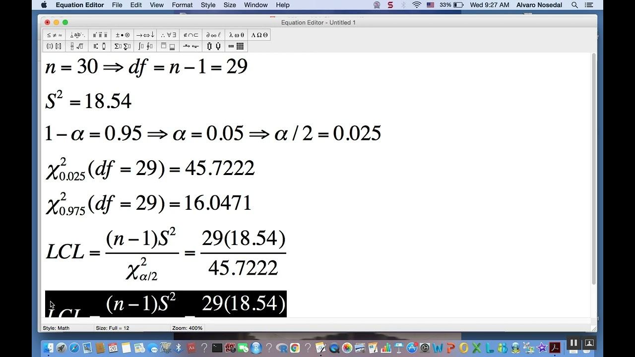 sta258 CI for sigma2 example смотреть онлайн