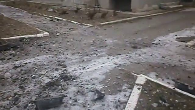 Докучаевск 24 01 2015 центральная дорога не далеко от городской площади. смотреть онлайн