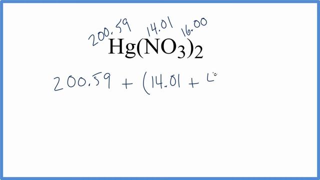 Molar Mass / Molecular Weight of Hg(NO3)2: Mercury (II) Nitrate смотреть онлайн
