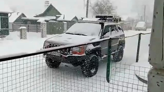 Ливневый снег Брянск 08.01.2017 смотреть онлайн