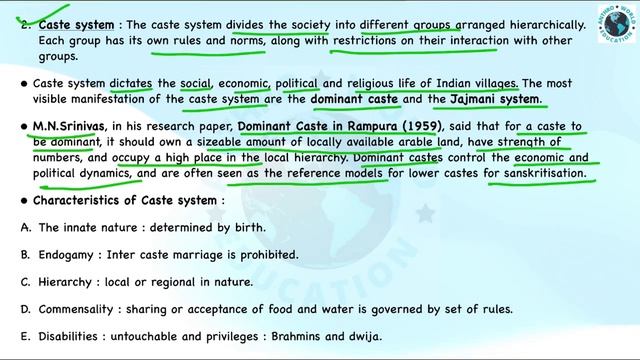 5.1 Indian village as a Social system | Indian village : Part 2 | Anthropology | Paper 2 смотреть онлайн