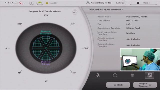GOPALA KRISHNA'S LASER ROBOTIC CATARACT SURGERY - FEMTO- CATALYS смотреть онлайн