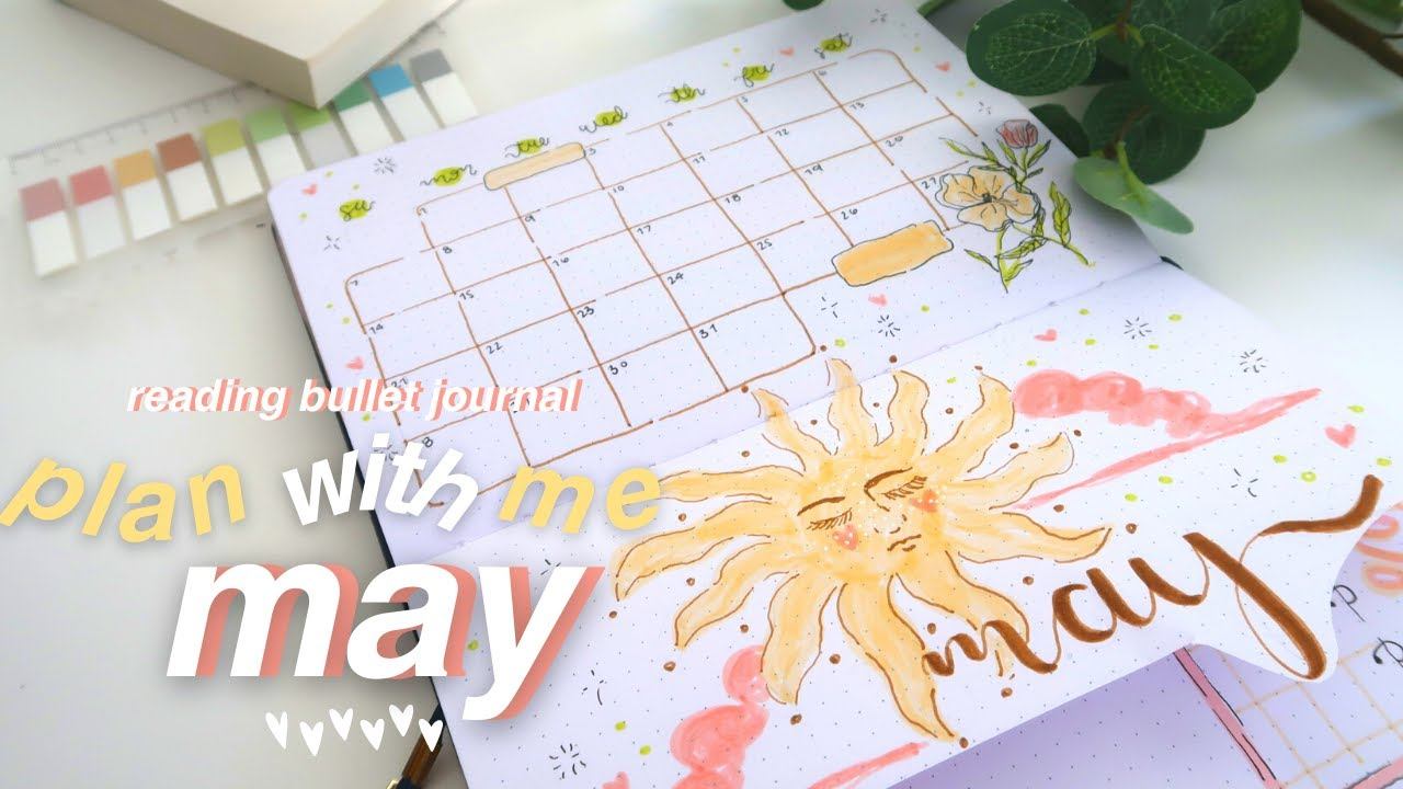 MAY BUJO WITH ME 🌞🌷🌱 - reading journal || PLAN WITH ME MAY 2023 смотреть онлайн