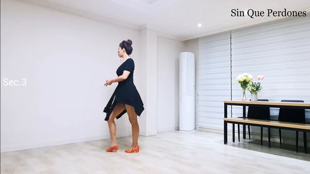 Sin Que Perdones Line dance Teach & Practice смотреть онлайн