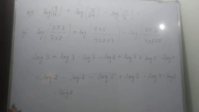 log(9/14)+log(35/24)-log(15/16) смотреть онлайн