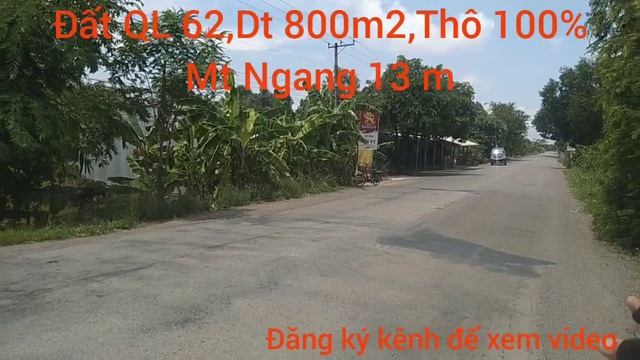 Đất QL 62,Dt 800m2,Mt Ngang 13m,Thô Cư 100%, Giá 2 tỷ 400tr, Hết đất, Xã Tân Lập Huyện Mộc Hóa LA смотреть онлайн