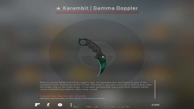Poradnik jak trafić nóż do csa | Karambit Gamma Doppler смотреть онлайн