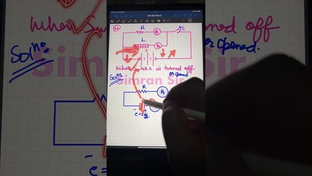 The adjoining figure shows two bulbs, B1 and B2 resistor R and an inductor L when the switch S смотреть онлайн