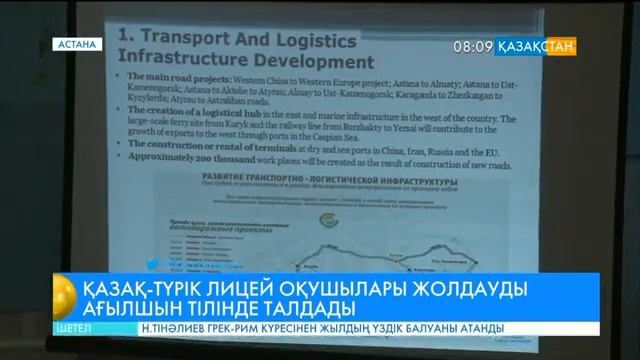 Қазақ-түрік лицейінің оқушылары Жолдауды ағылшын тілінде талдады смотреть онлайн