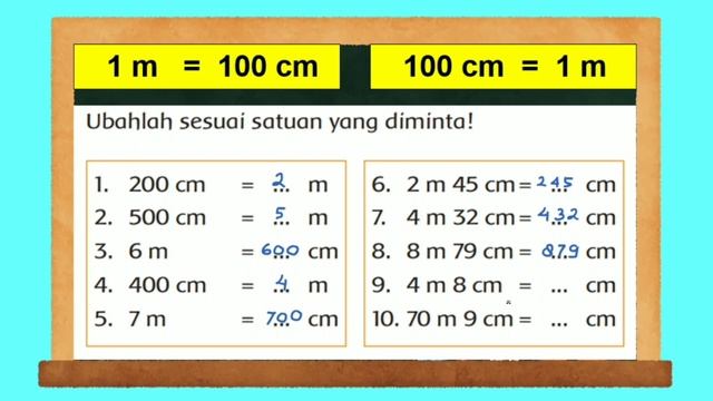 Cara Mudah Mengubah Satuan Panjang - Kelas 3 Tema 3 Benda di Sekitarku hal. 48 dan 55 смотреть онлайн