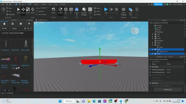 Beam Effect Tutorial: How to use in ROBLOX Studio смотреть онлайн