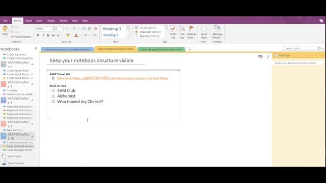 How to maintain notebook structure | How to swap page list from right to left | Onenote notebook смотреть онлайн