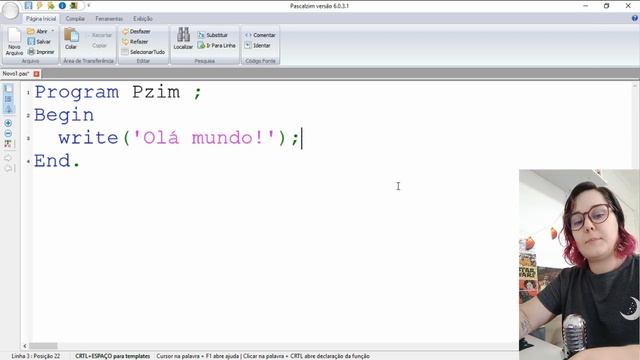 Pascal - Aula 2 - Comandos Básicos - Escrevendo na tela смотреть онлайн