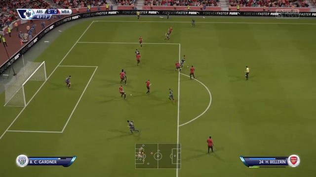 FIFA 16 Arsenal vs West Brom Match day live 3/12/2016 смотреть онлайн