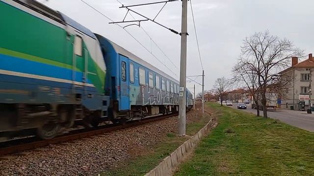 BG BDZ Siemens Vectron Αμαξοστοιχία 1614 Svilengrad Sofia 26.2.2024 смотреть онлайн