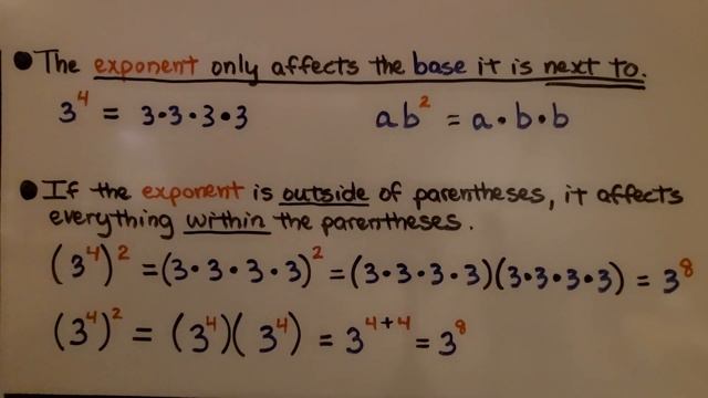 8th Grade Math 2.1b, Exploring Properties of Integer Exponents смотреть онлайн
